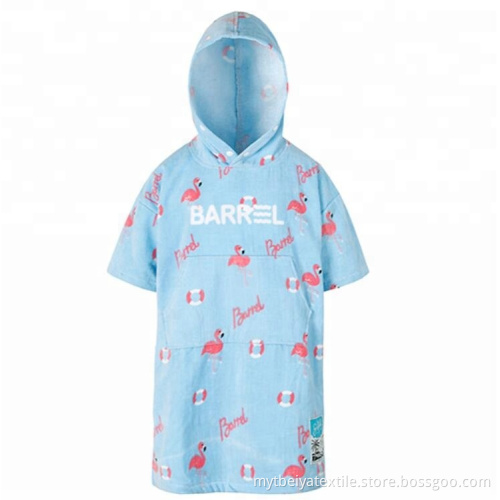 Wholesale Cotton Custom Printed Kids Beach Changing Towel